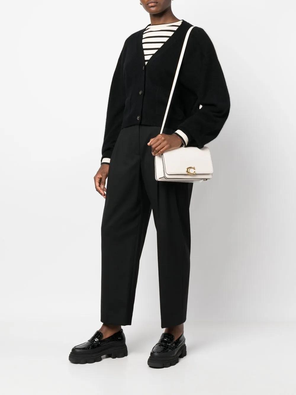 Elevated logo-plaque shoulder bag  Product Image