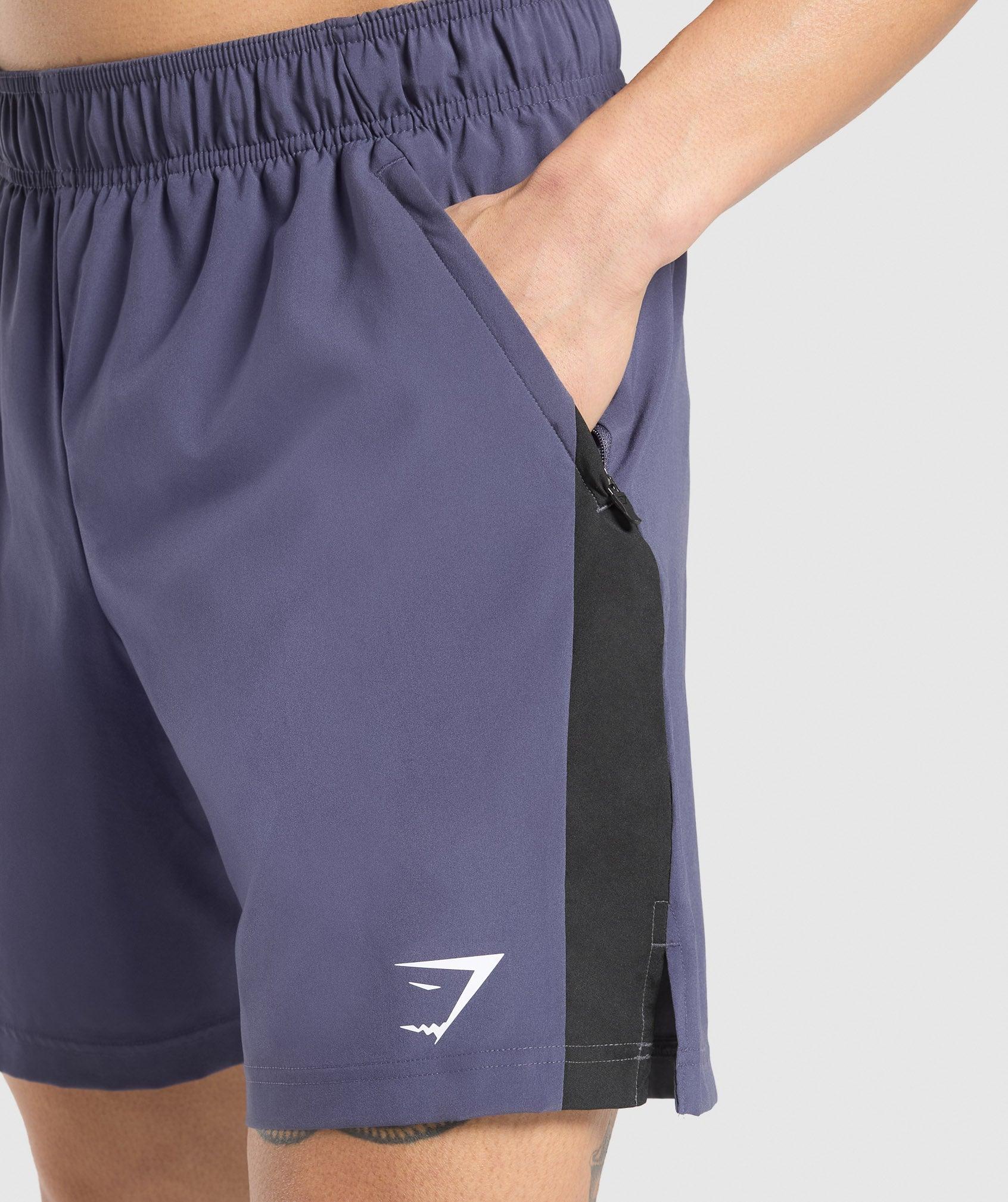 Gymshark Sport  7" Shorts - Weighted Purple/Black Male Product Image