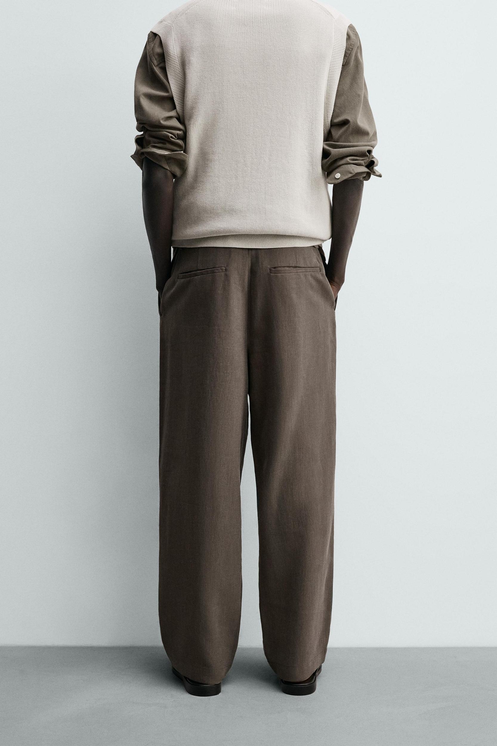 FLOWY BELTED PANTS Product Image