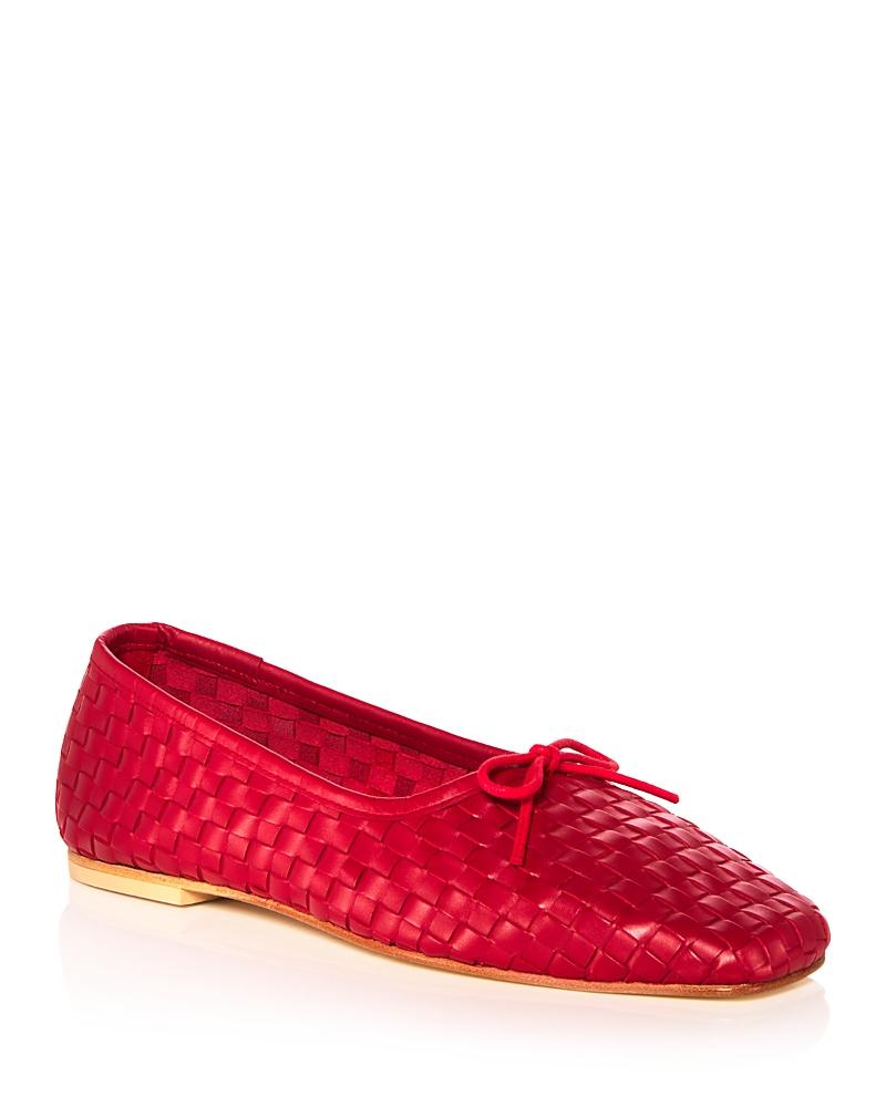 Freda Salvador Womens Jada Slip On Woven Bow Flats Product Image