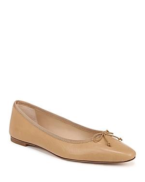 Veronica Beard Womens Catherine Leather Bow Ballet Flats Product Image