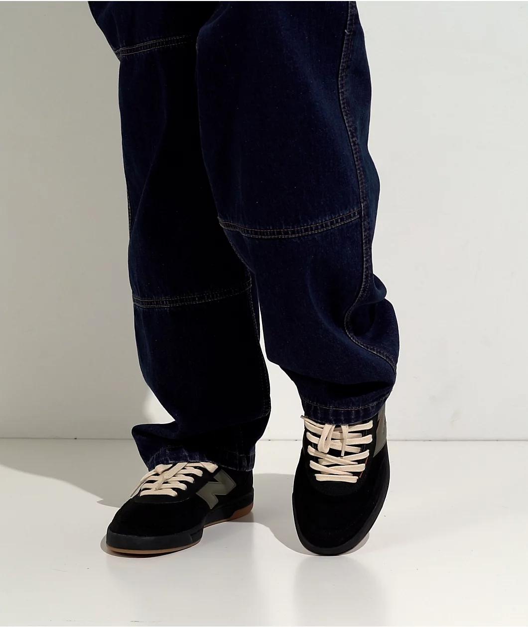 New Balance Numeric 440 V2 Black & Olive Skate Shoes Product Image