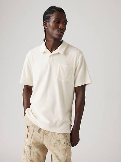 Terry Pocket Polo Shirt Product Image
