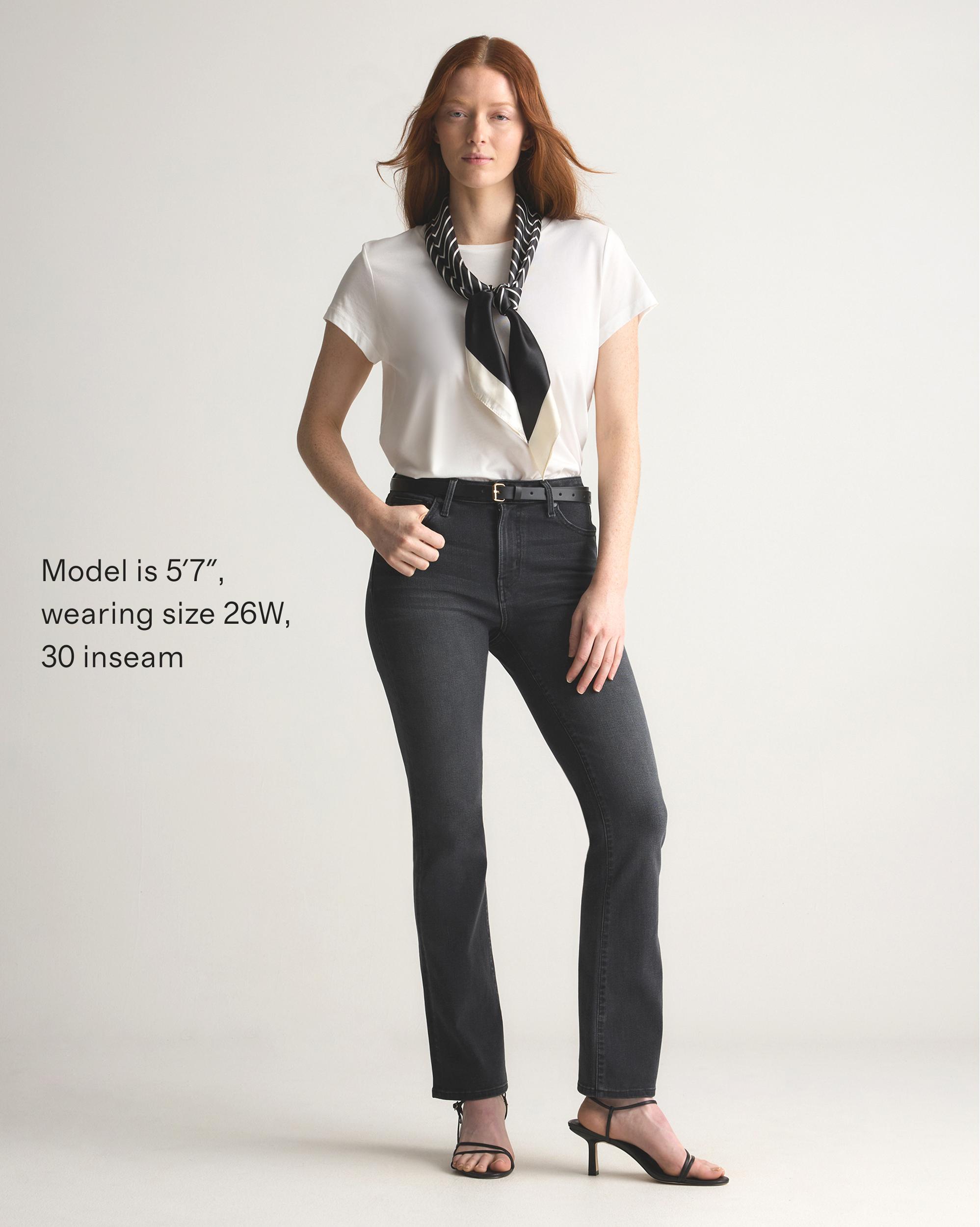 Quince | Women's Bella Stretch Kick Flare Jeans Organic Cotton Product Image