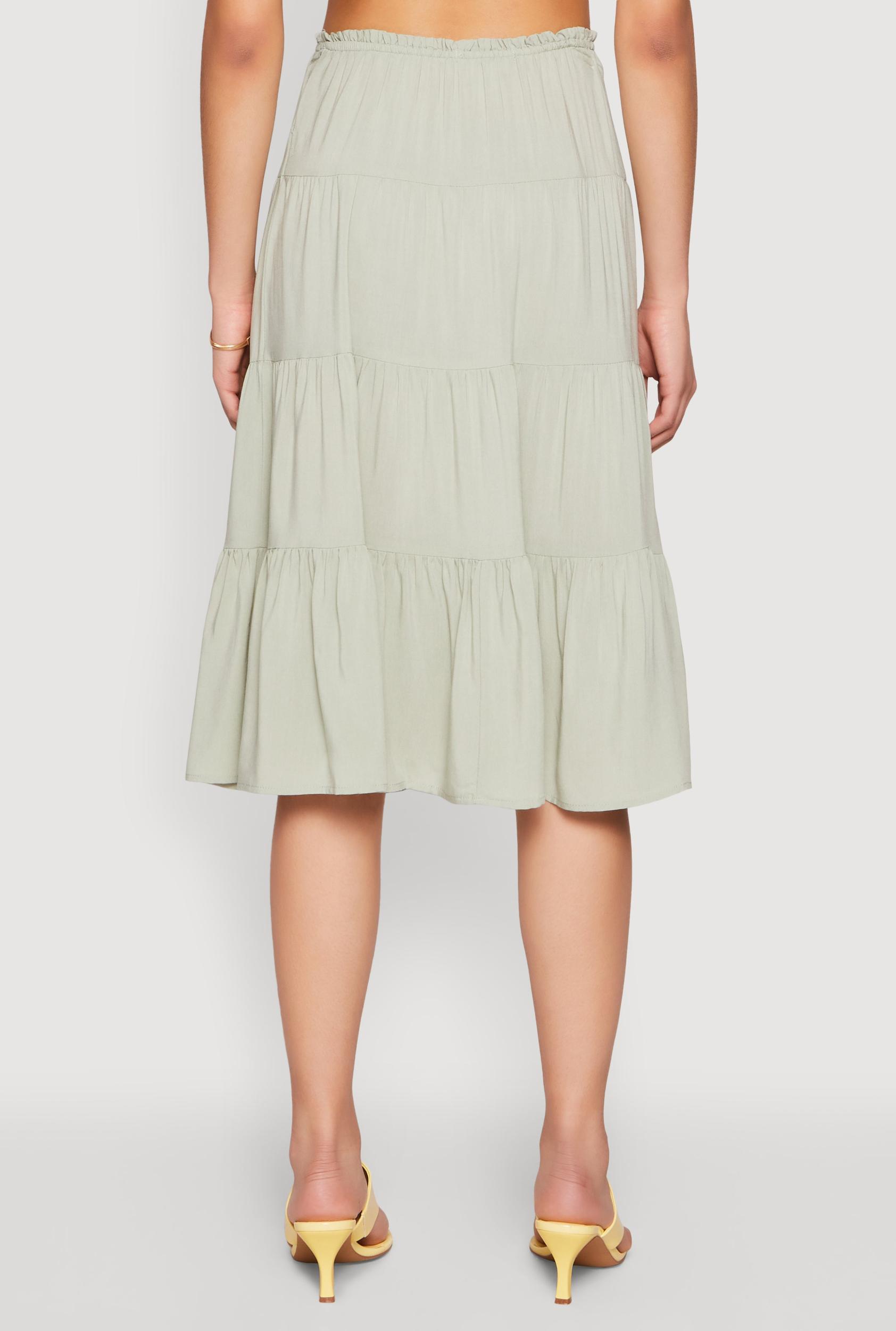 Almost Famous High Waist Tiered Skirt Female Product Image