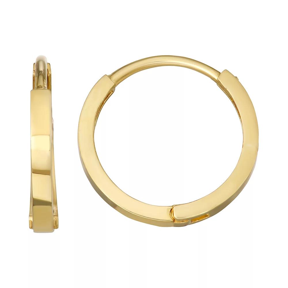 Forever 14K Hoop Earrings, Women's, 14k Gold Product Image