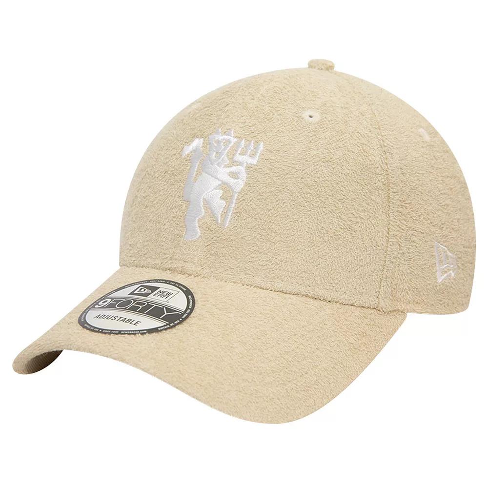 Men's New Era Tan Manchester United Terry 9FORTY Adjustable Hat, Man Team Product Image