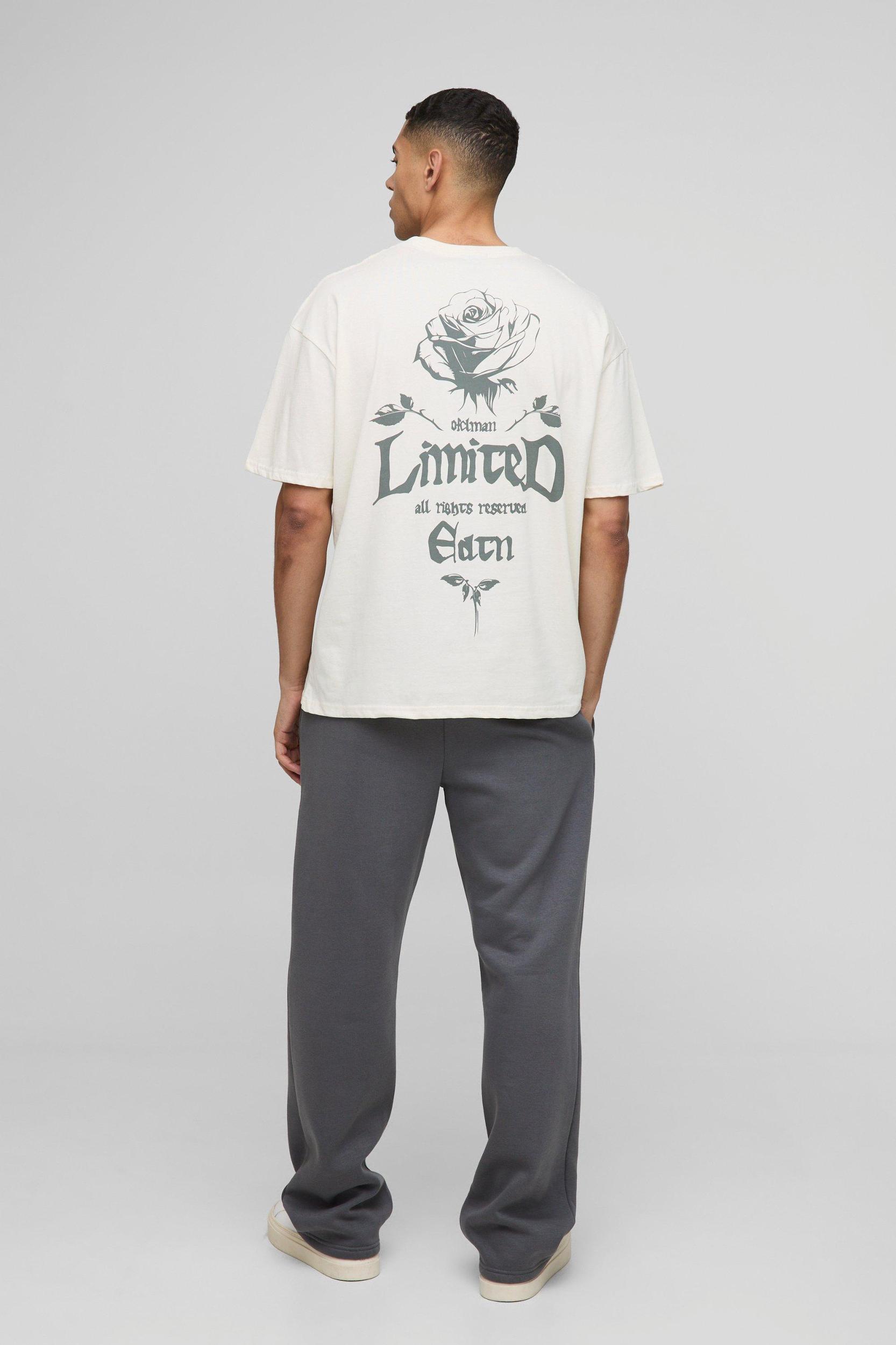 Oversized Official Floral Graphic T-Shirt | boohooMAN USA Product Image