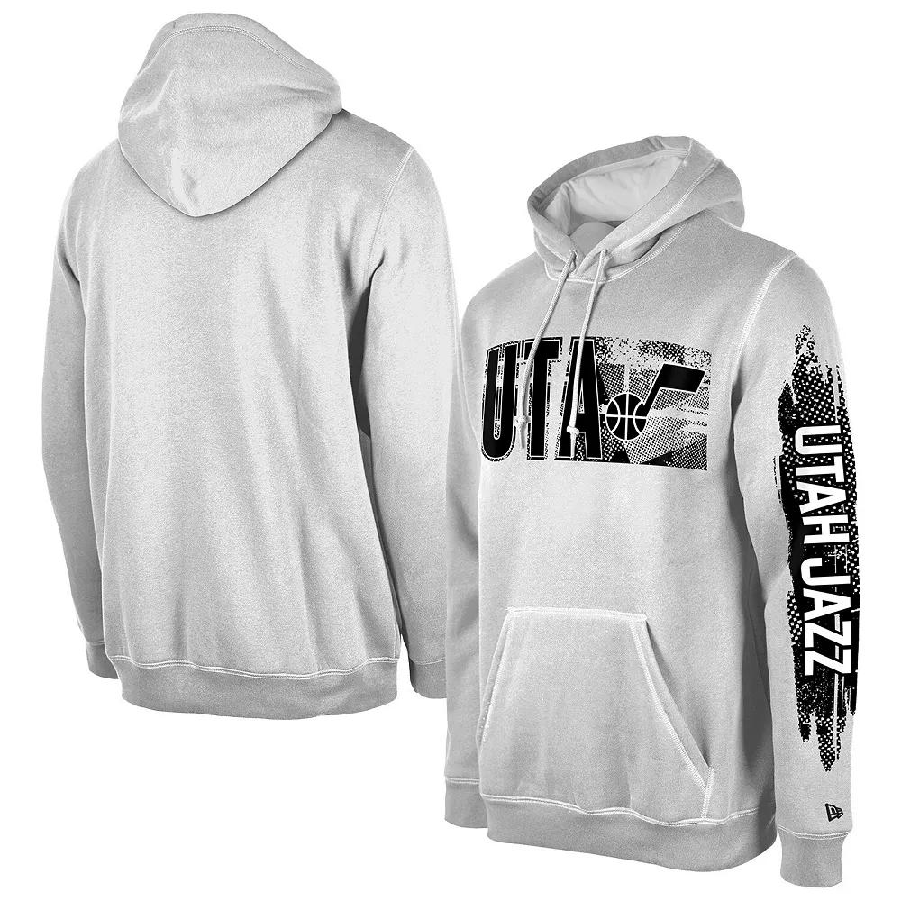 Men's New Era Utah Jazz White Tip-Off Collection Pullover Hoodie, Size: XL, Jaz White Product Image