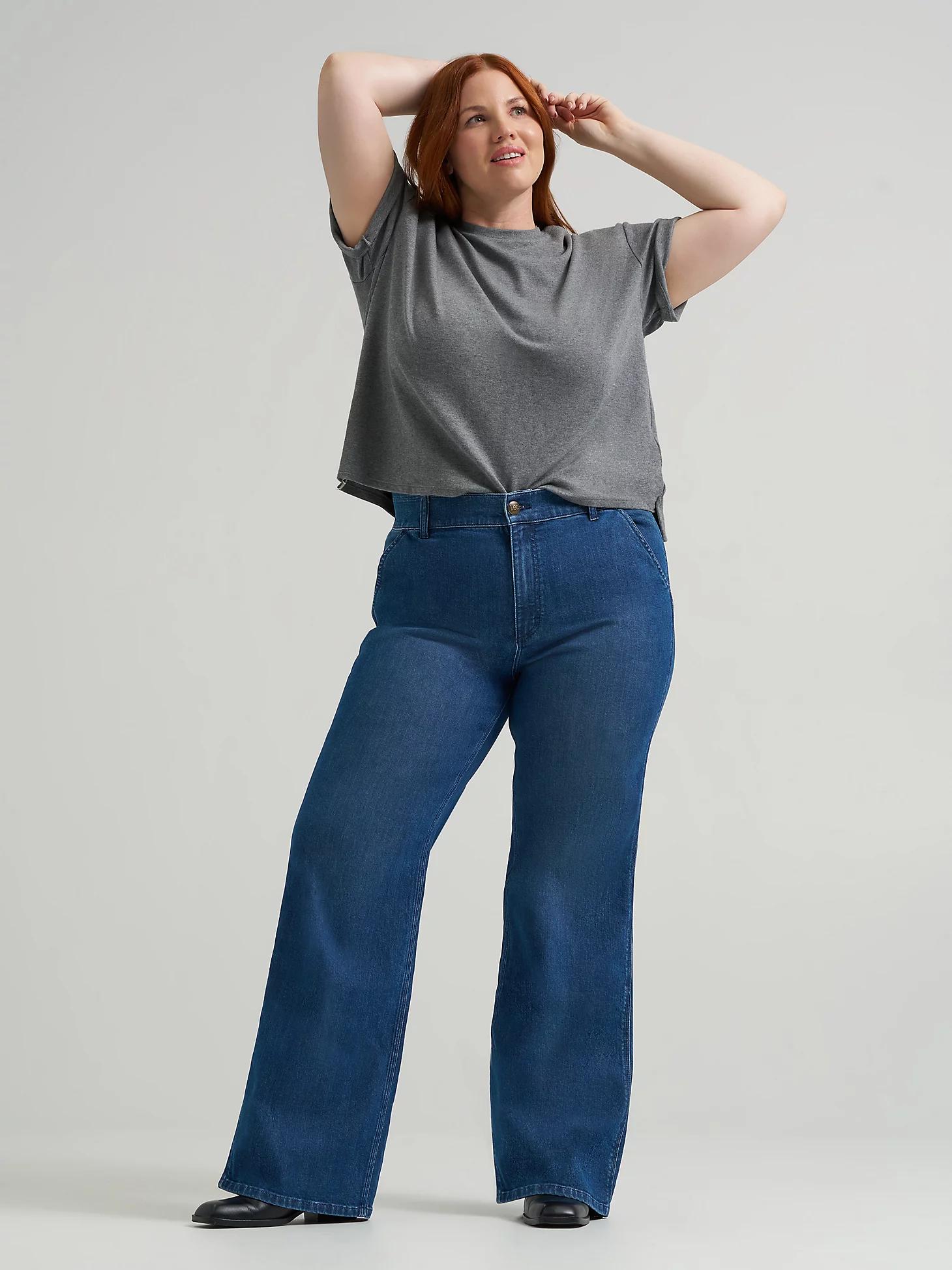 Women's Legendary High Rise A-Line Jean (Plus) | Women's Jeans | Lee® Product Image