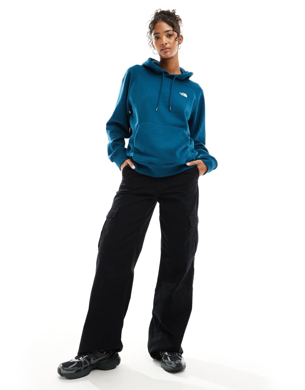 The North Face Evolution pullover fleece hoodie in petrol blue Product Image