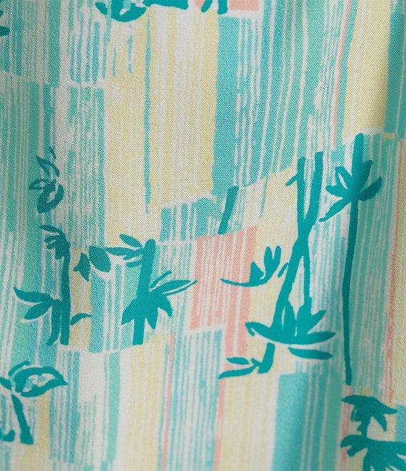 Caribbean V-stripe Palms 6#double; Swim Trunks Product Image