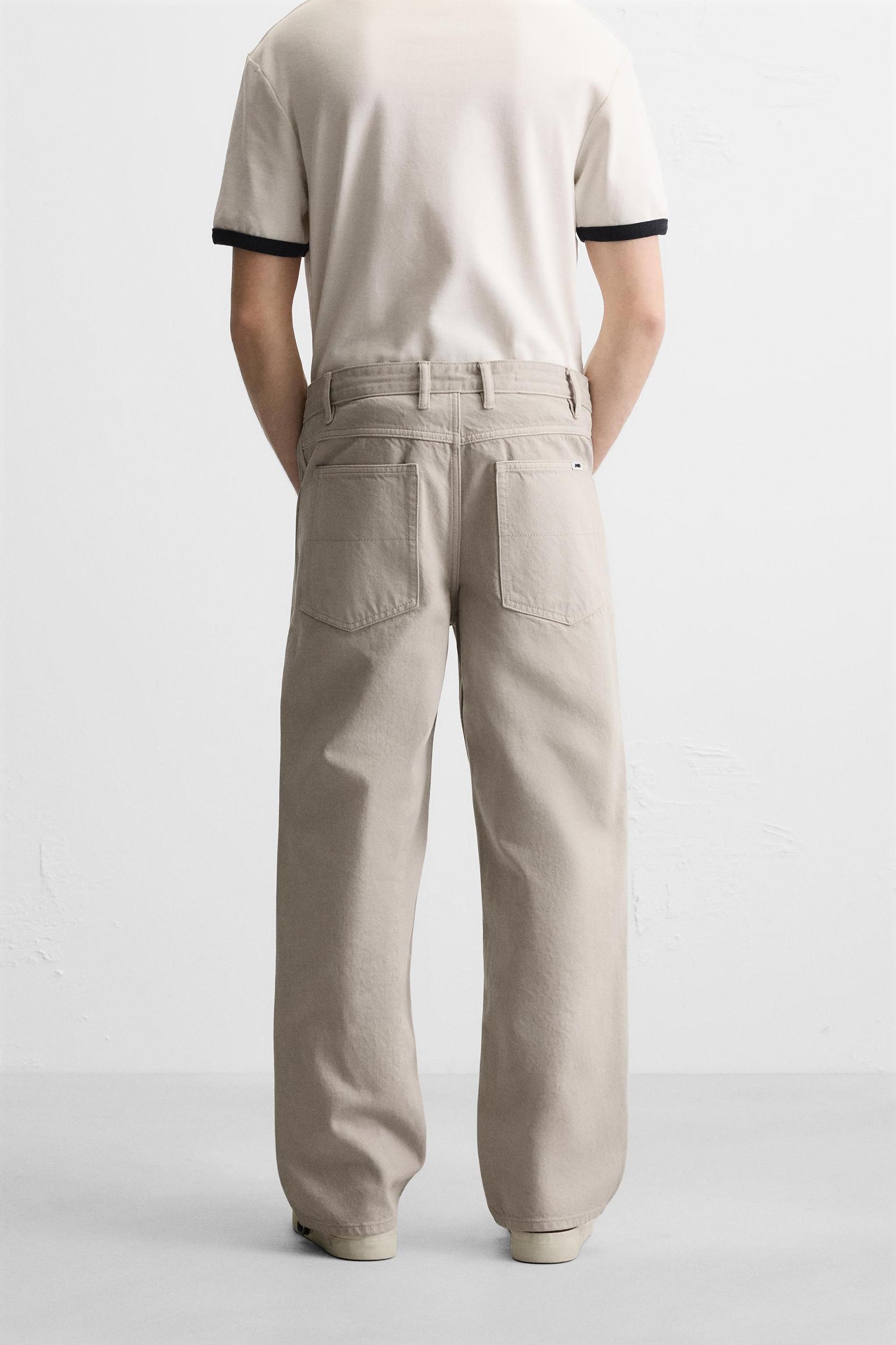 RELAXED FIT DRAWSTRING JEANS Product Image