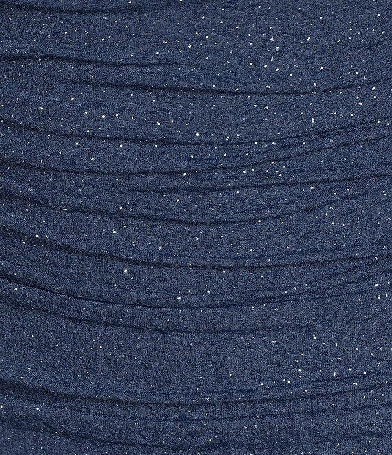 Honey and Rosie Glitter One Shoulder Double Strap Ruched Bodycon Dress Product Image