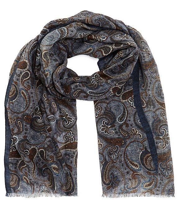 Cremieux Open Paisley Silk Neck Scarf Product Image