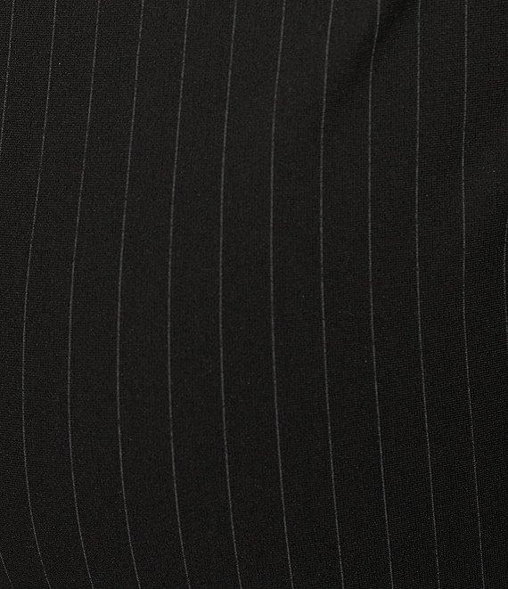 DKNY by Donna Karan Pinstripe Ponte Flat Front Pull-On Pants Product Image