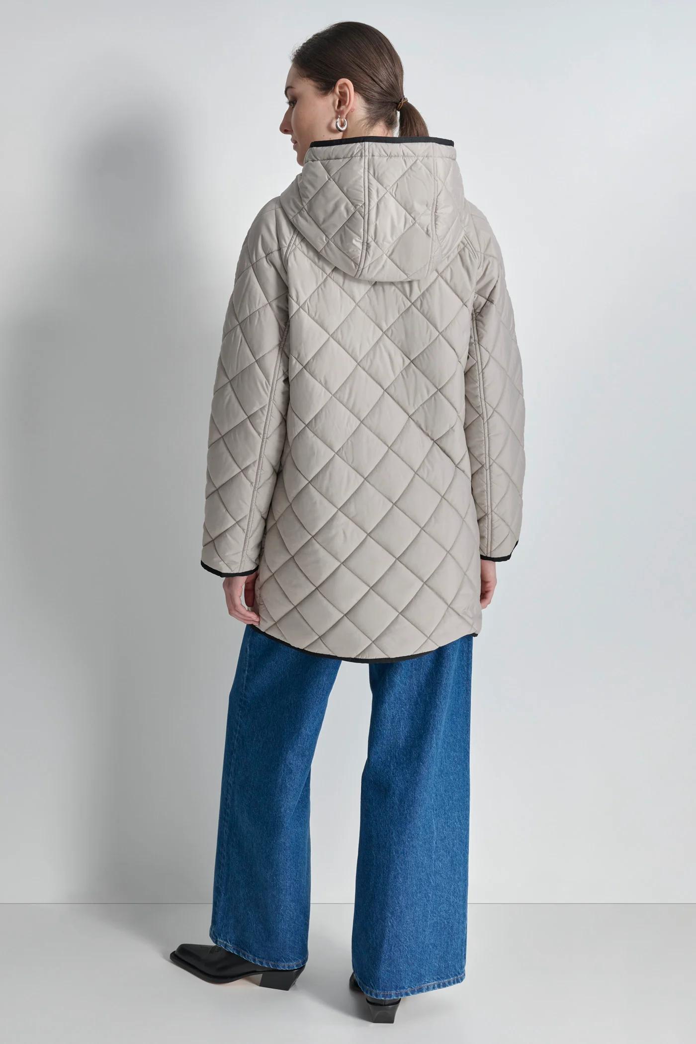 QUILTED COAT WITH TOGGLE Product Image