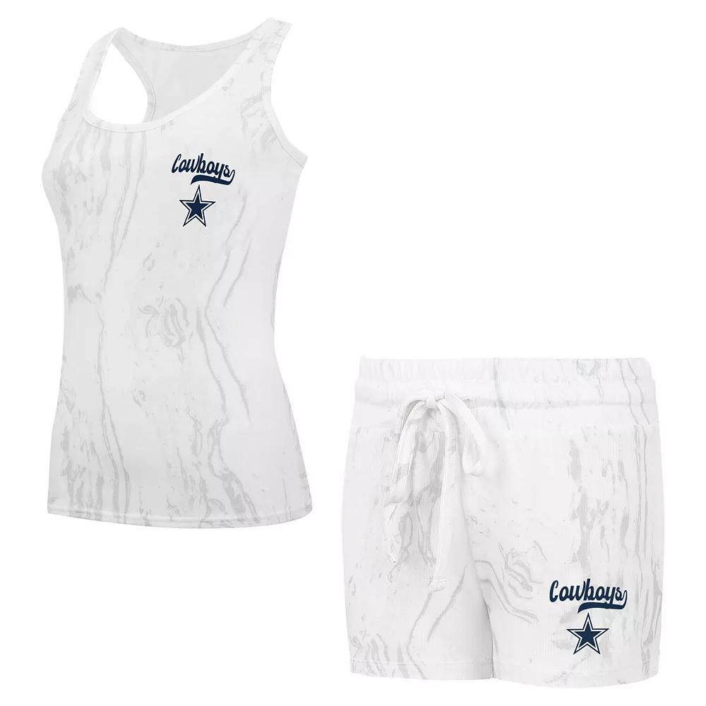 Womens Concepts Sport Dallas Cowboys Plus Size Quartz Tank Top & Shorts Set Product Image