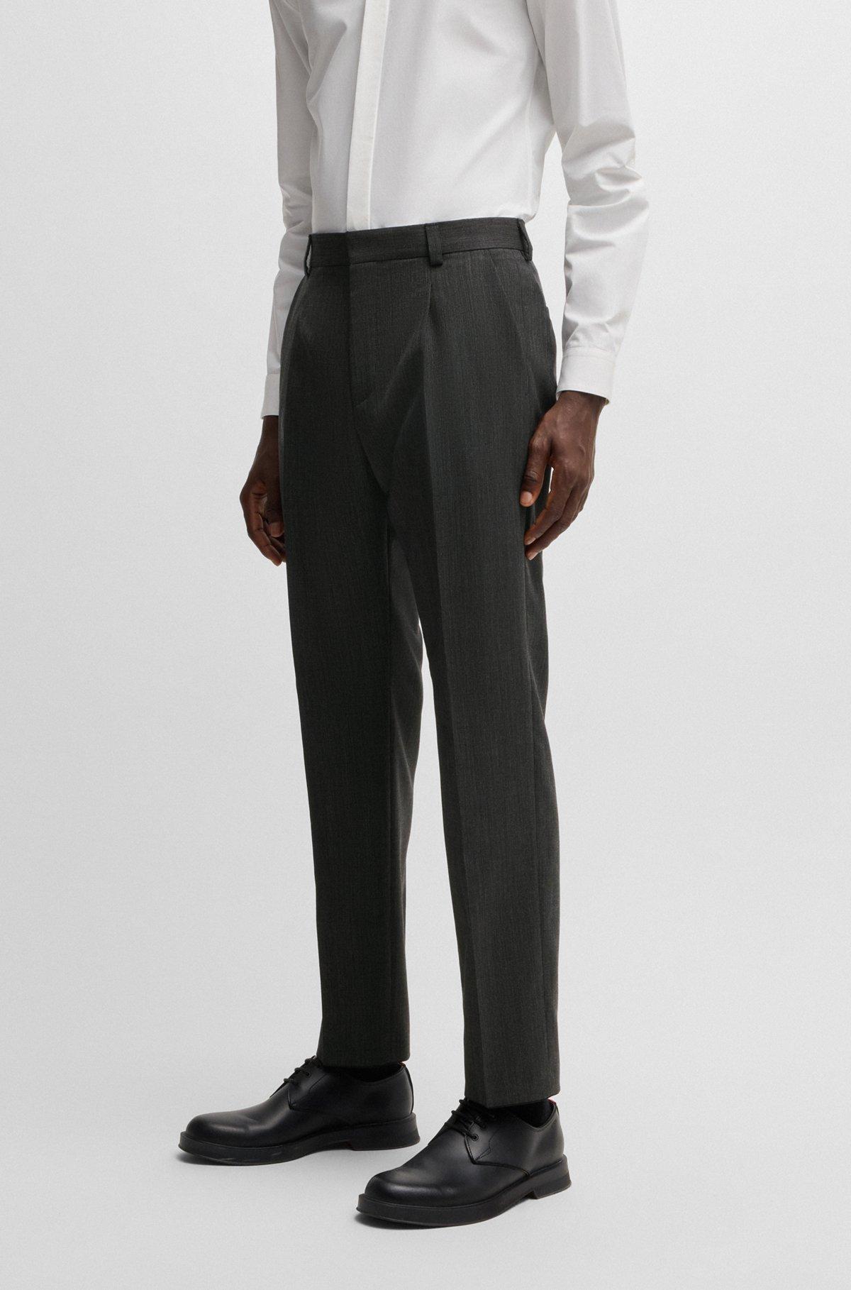 Modern-fit suit in micro-patterned performance-stretch fabric Product Image