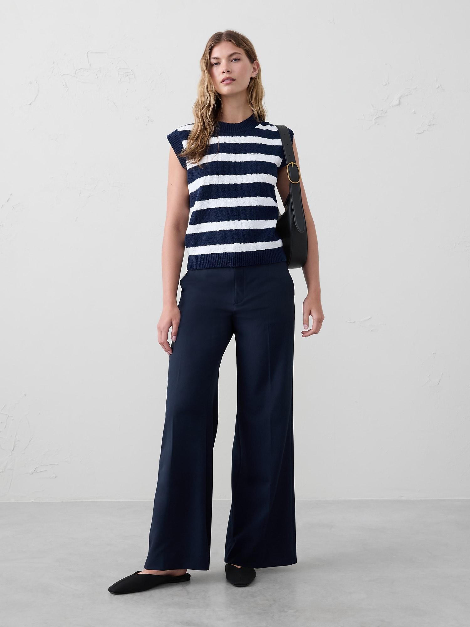 Sculpted Wide-Leg Trouser Product Image