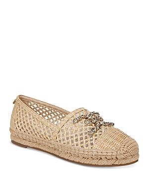 Sam Edelman Khiara Raffia Logo Detail Inspired Espadrille Flats Product Image