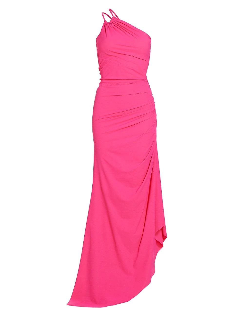 Womens Abertma Ruched One-Shoulder Gown Product Image