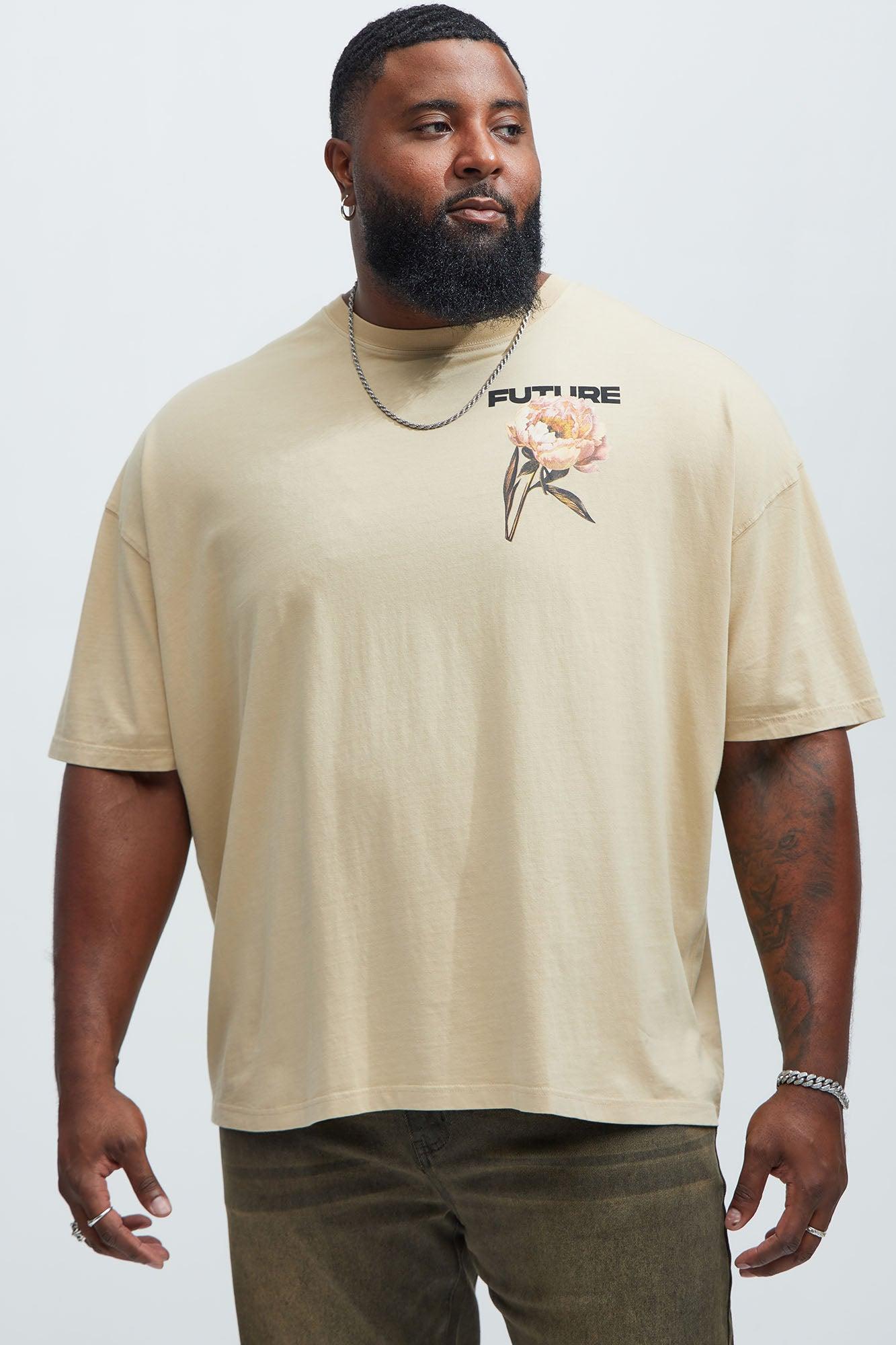 Future In Bloom Short Oversized Sleeve Tee - Sand Product Image