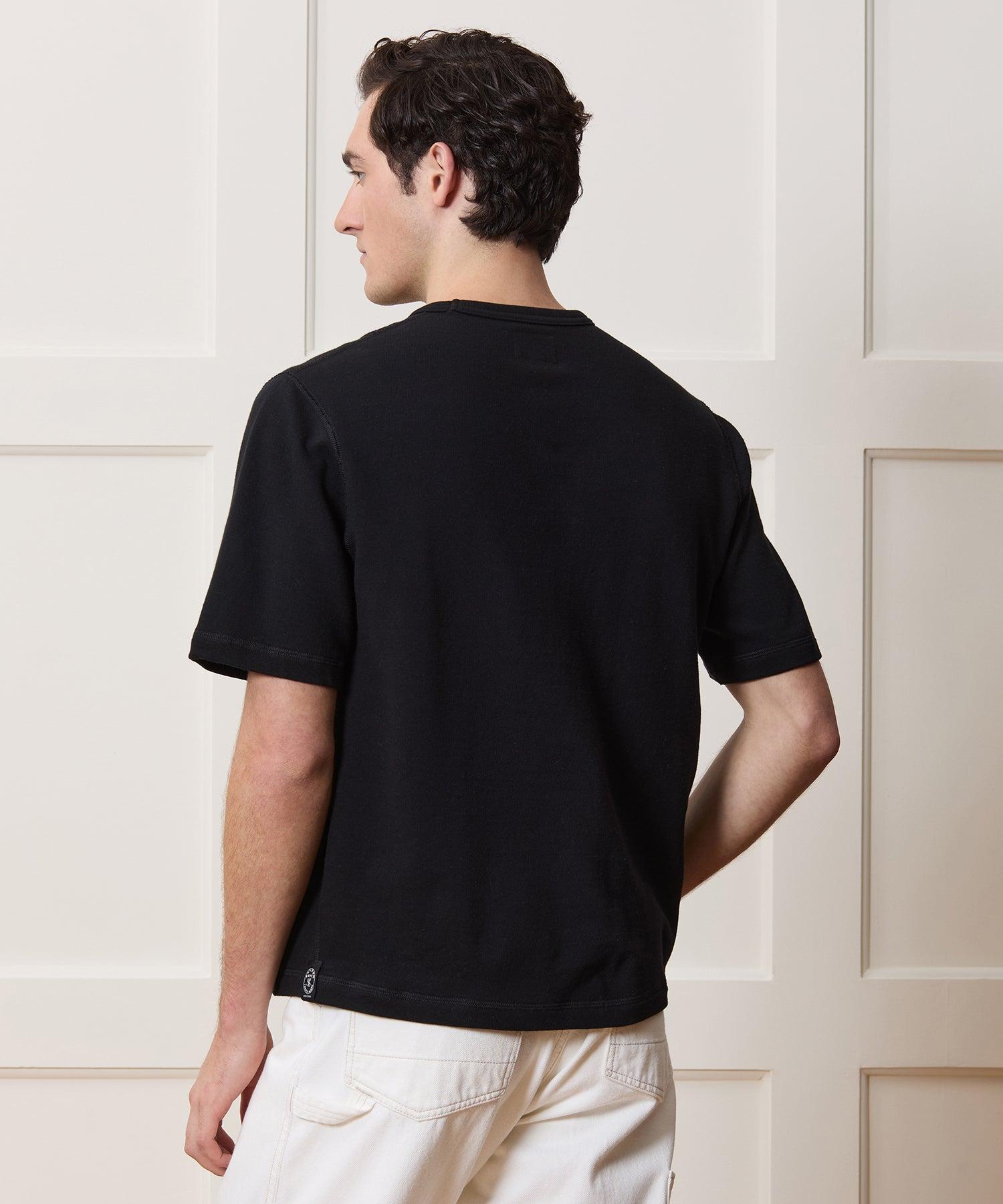 Lightweight Terry Cloth Short-Sleeve Sweatshirt Product Image