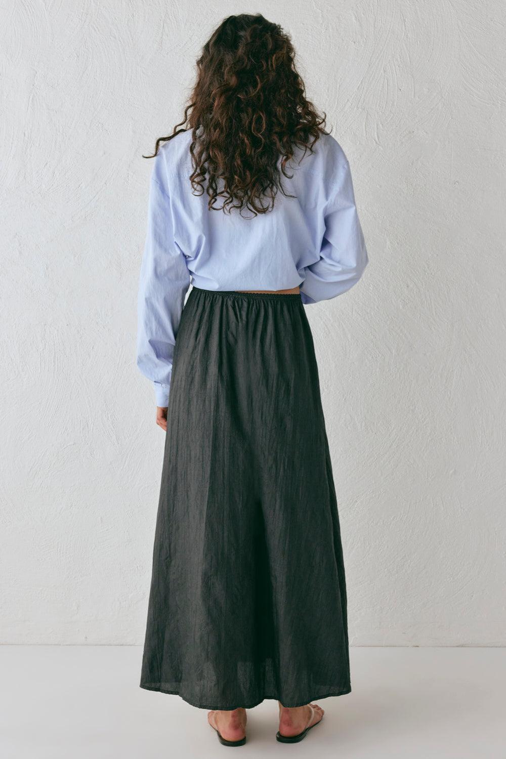 Solara Midi Skirt Black Product Image