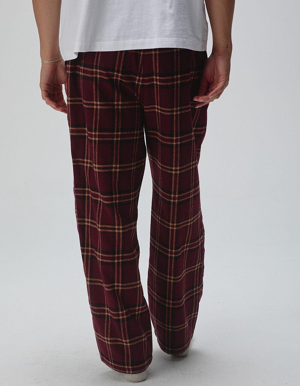 RSQ Mens Plaid Pajama Pants - WHT/GRAY Product Image