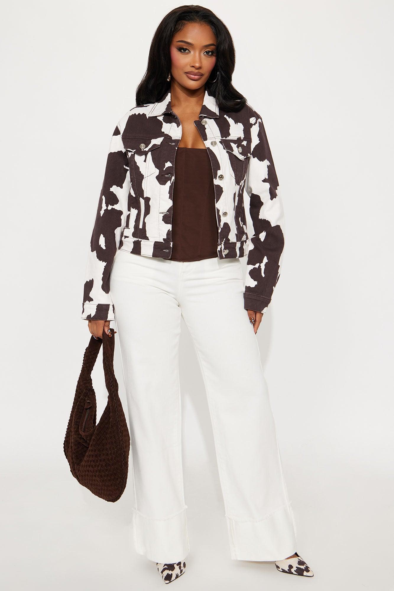 Montana Denim Jacket - Brown/combo Female Product Image