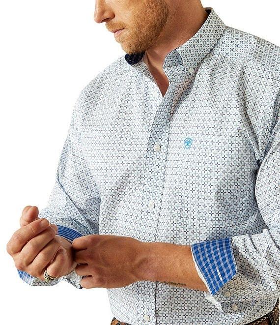 Ariat Classic Fit Long Sleeve Printed Wrinkle Free Woven Shirt Product Image