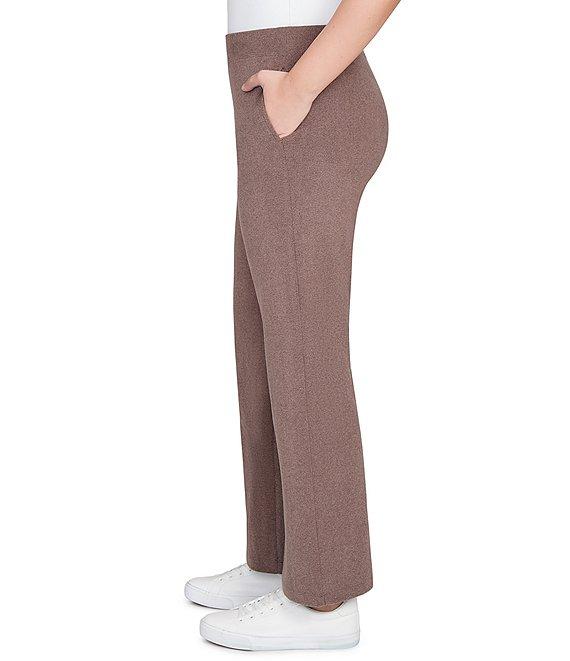Ruby Rd. Petite Size Luxe Ribbed Wide-Leg Pull-On Coordinating Pants Product Image