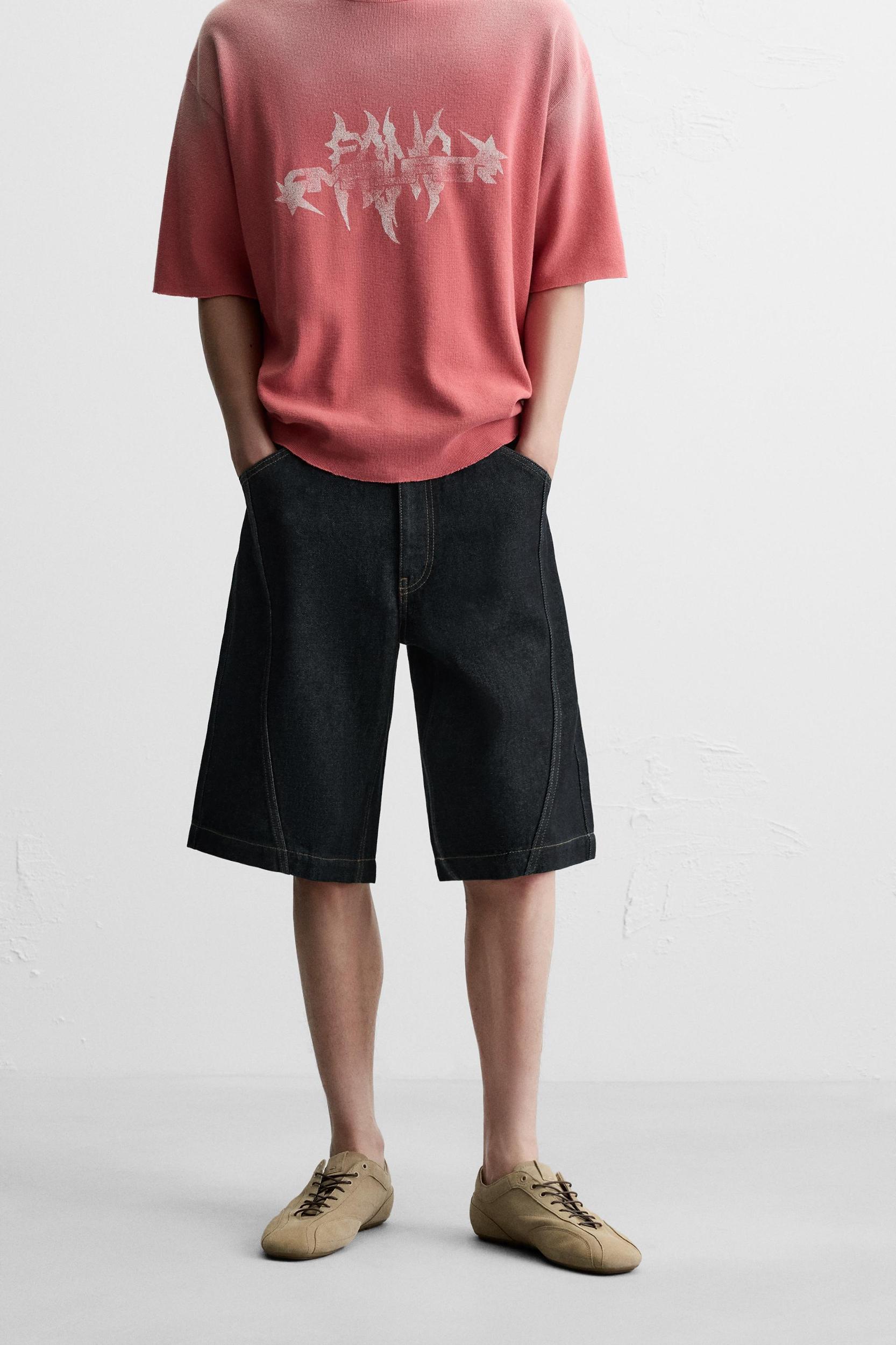 BAGGY FIT DENIM SHORTS Product Image