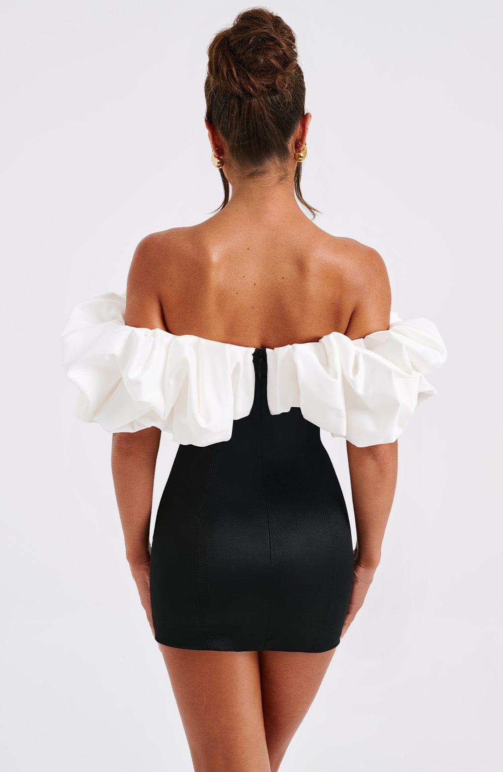 Allie Mini Dress - Black/White Product Image