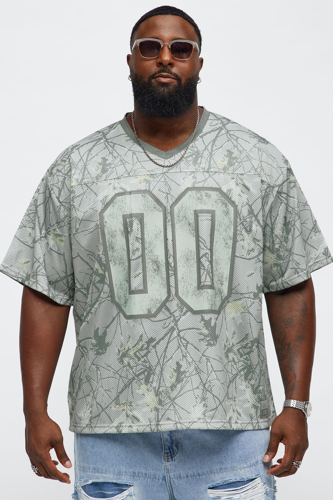 Short Sleeve Camo Jersey - Grey Male Product Image