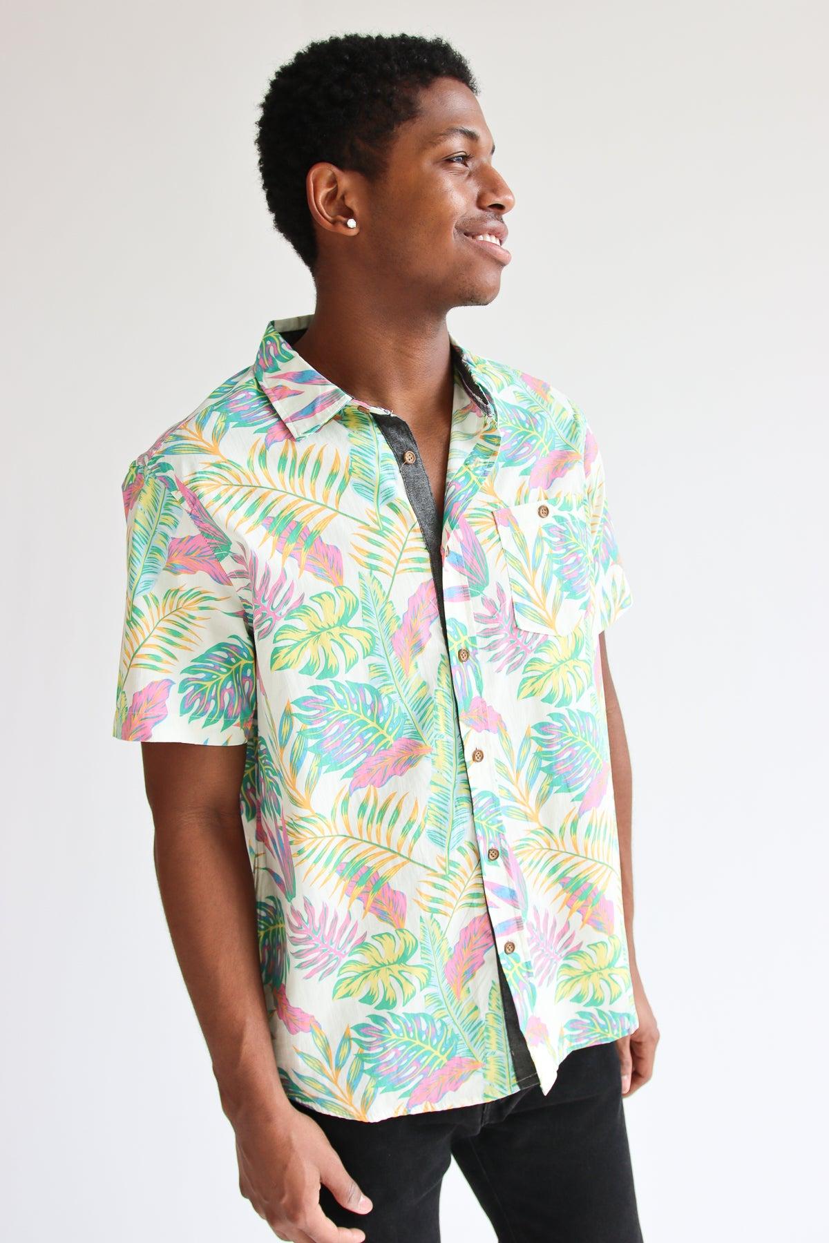 Neon Tropics Button Up Shirt Product Image