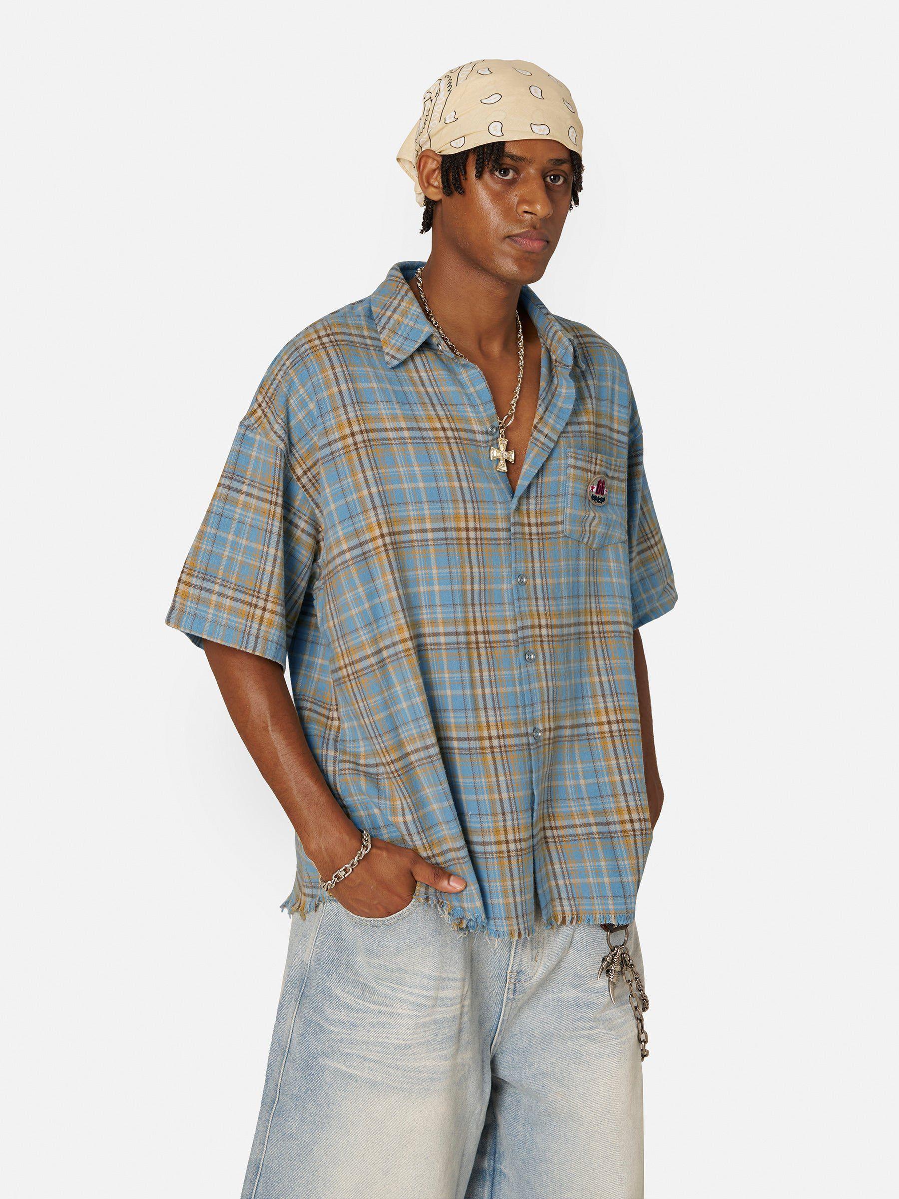 Aelfric Eden Gradient Plaid Pocket Shirt Product Image