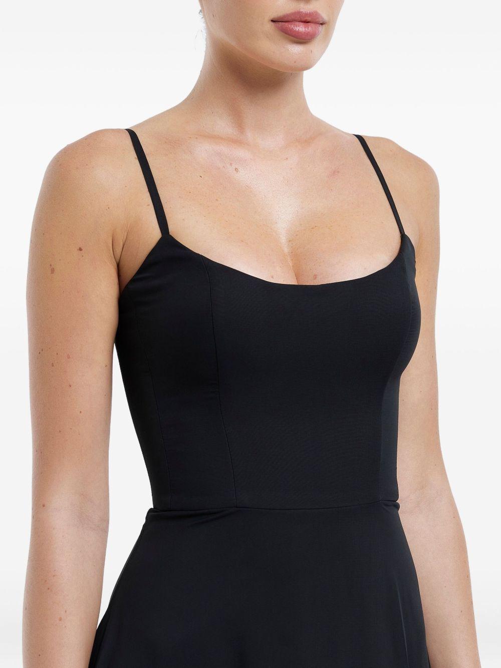 flounce bustier midi dress Product Image