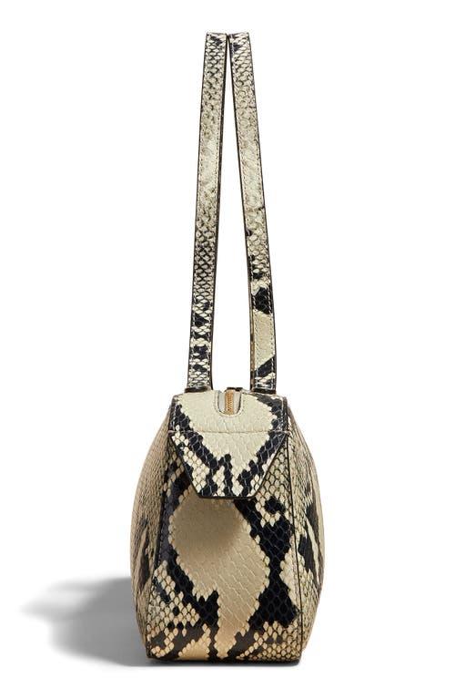 KHAITE Womens Natural Simona Snakeskin-effect Leather Shoulder Bag In Multi Product Image