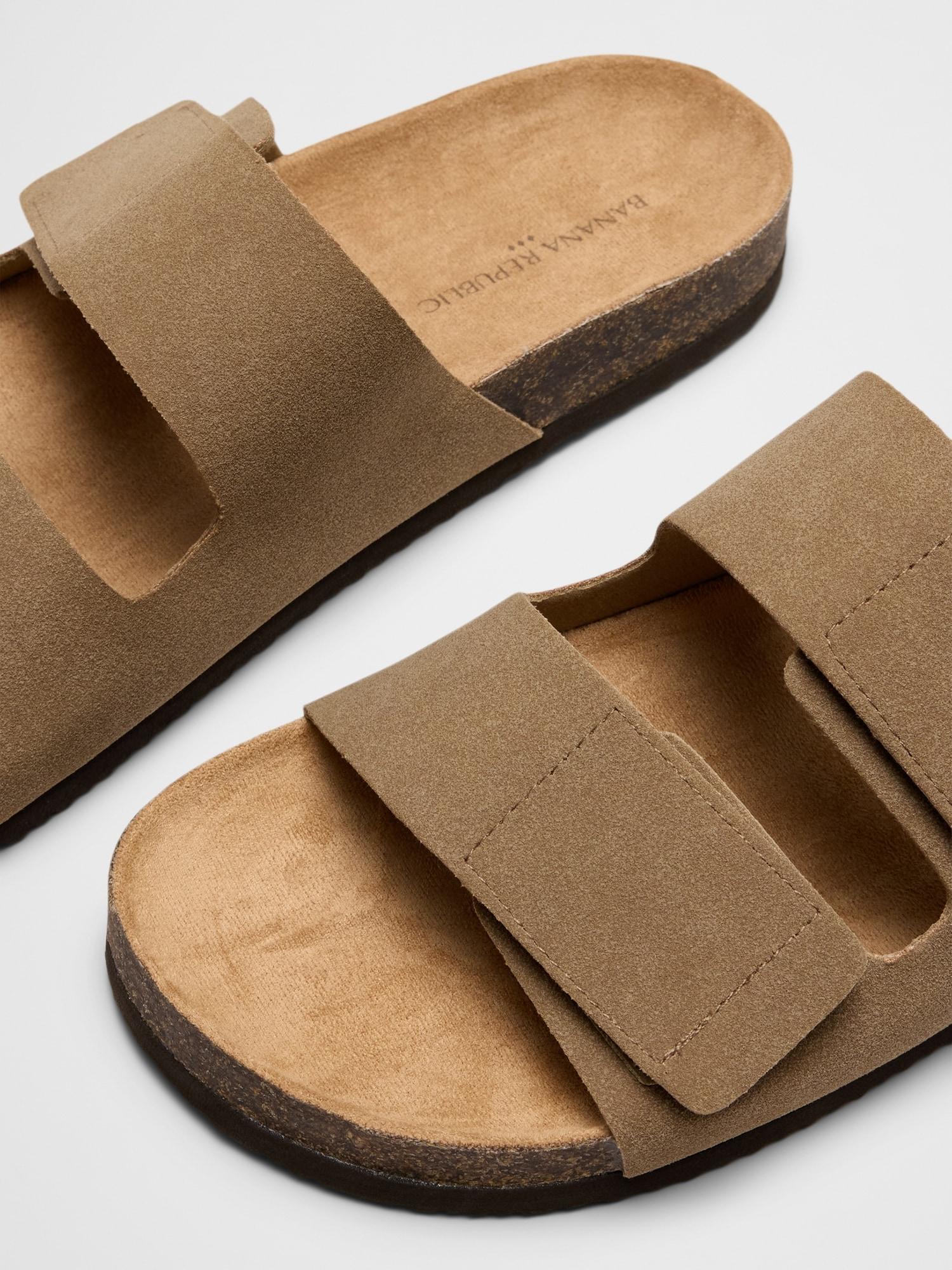 Vegan Suede Double Strap Sandal Product Image