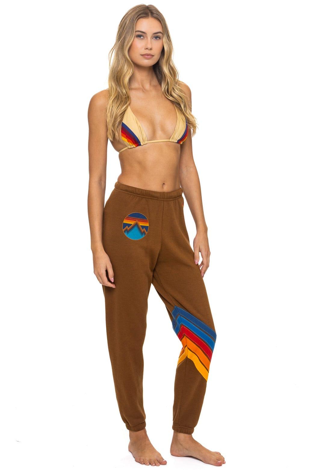 ALL SEASONS CIRCLE CHEVRON SWEATPANTS - CINNAMON Female Product Image