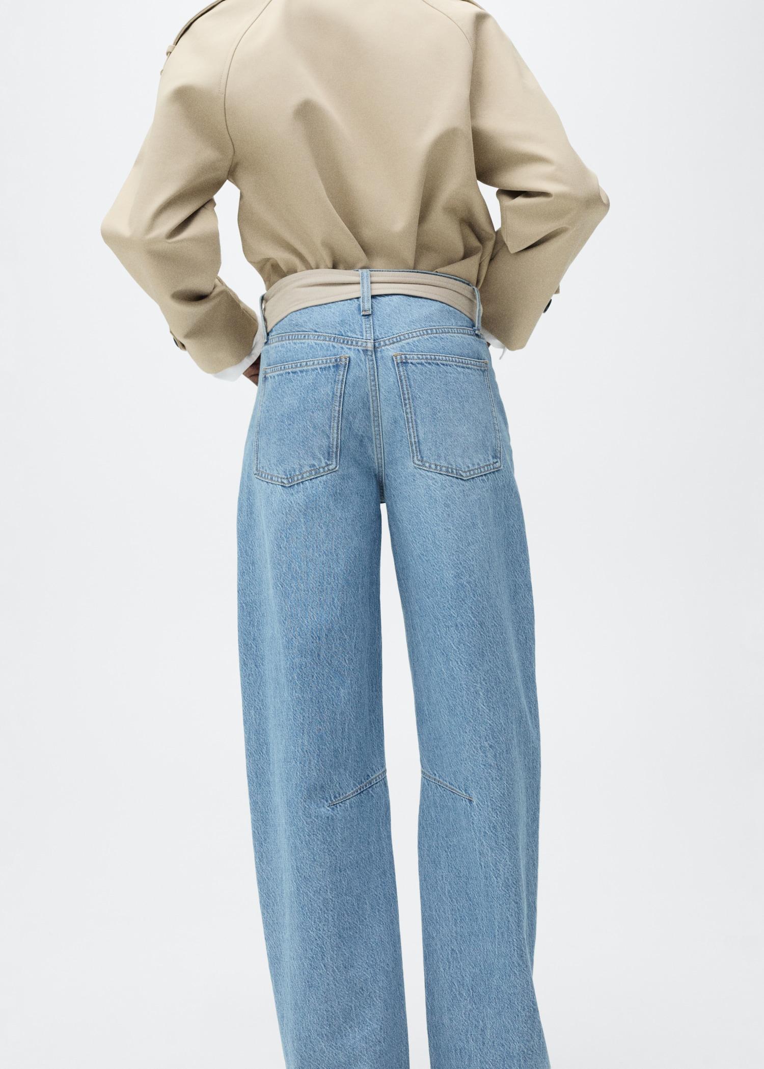 High-rise balloon jeans - Women | MANGO USA Product Image