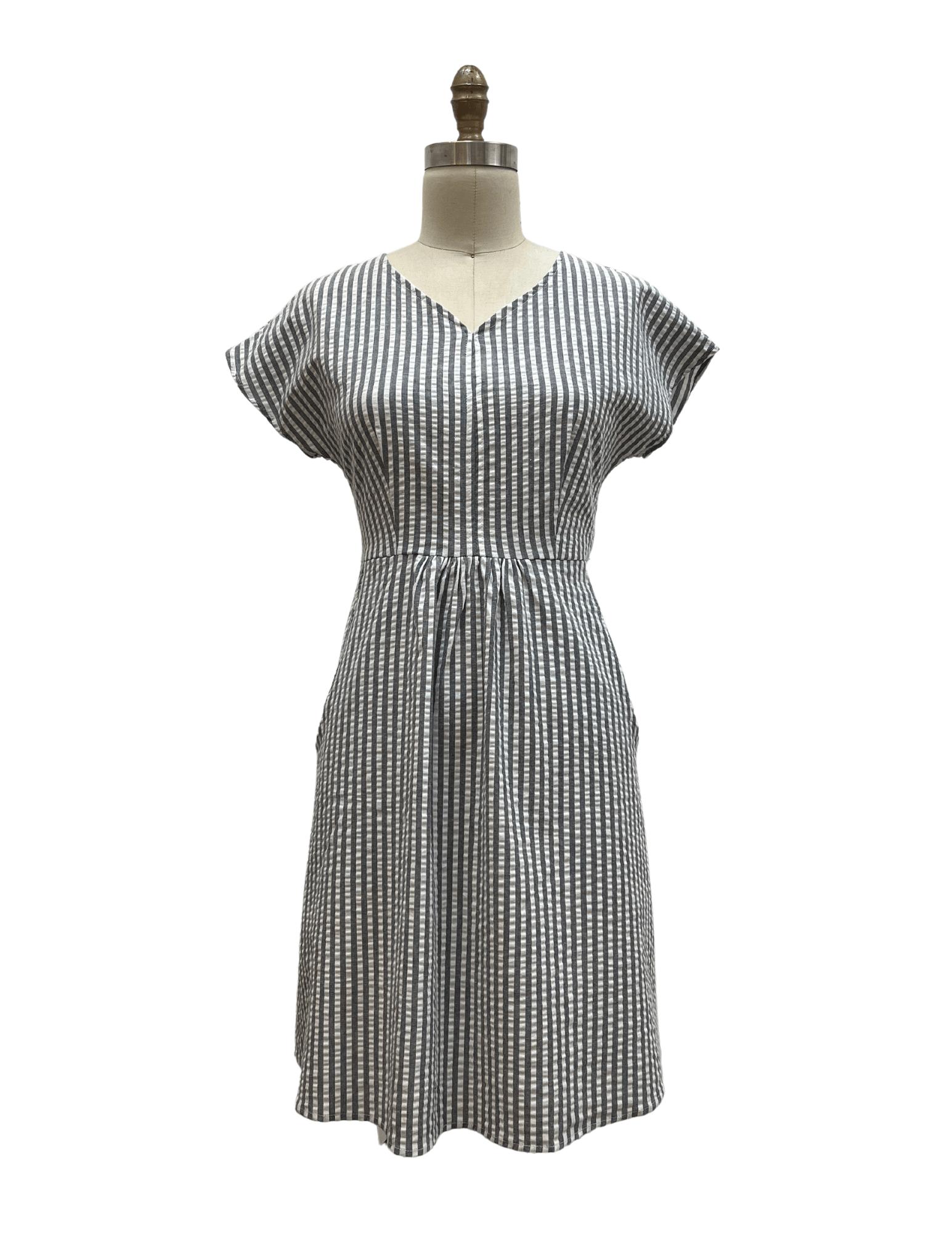 Dolman Dress in Seersucker Product Image