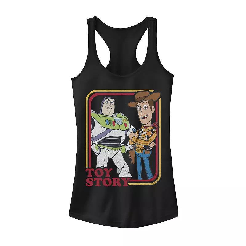 Disney / Pixar's Toy Story Buzz Lightyear & Woody Juniors' Buds Graphic Tank Top, Girl's,  Product Image