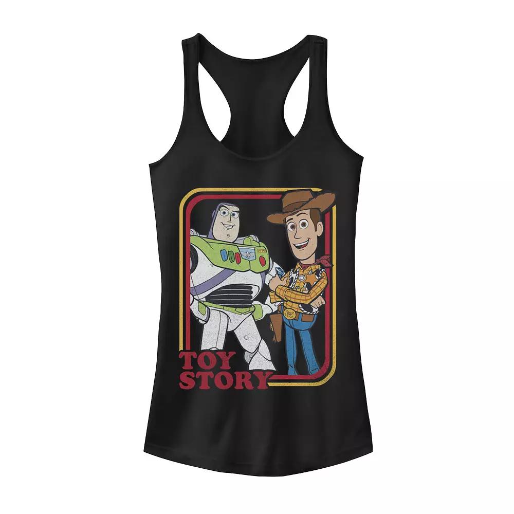 Disney / Pixar's Toy Story Buzz Lightyear & Woody Juniors' Buds Graphic Tank Top, Girl's,  Product Image