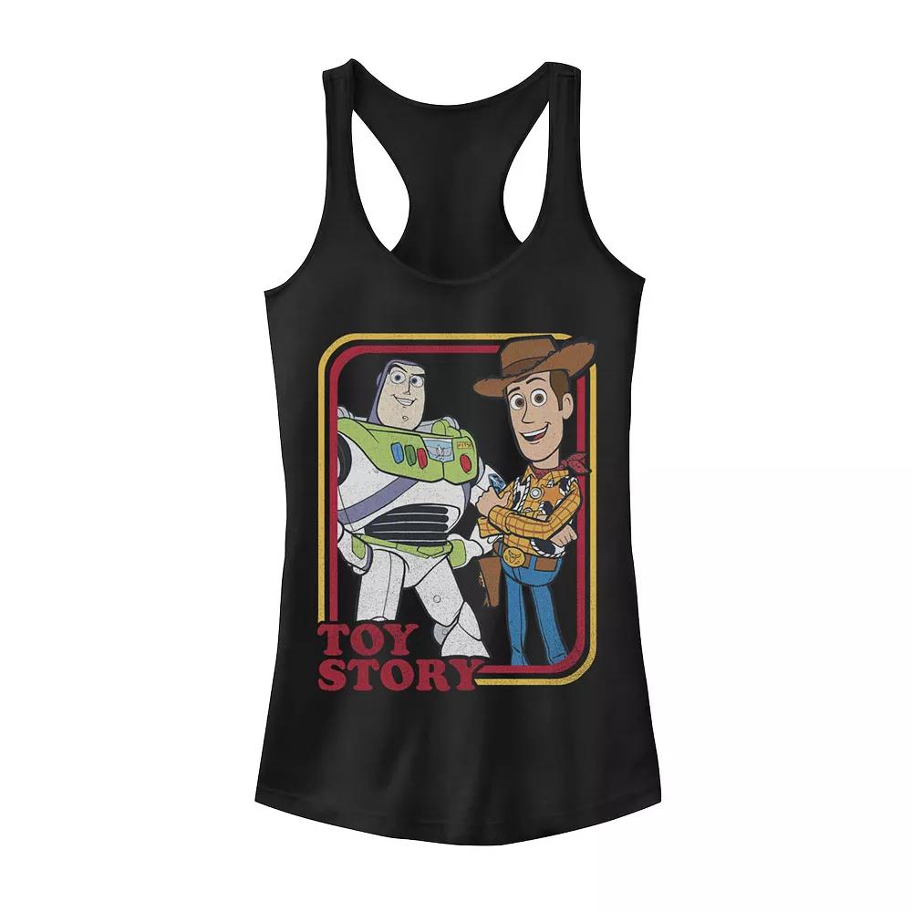 Disney / Pixar's Toy Story Buzz Lightyear & Woody Juniors' Buds Graphic Tank Top, Girl's,  Product Image