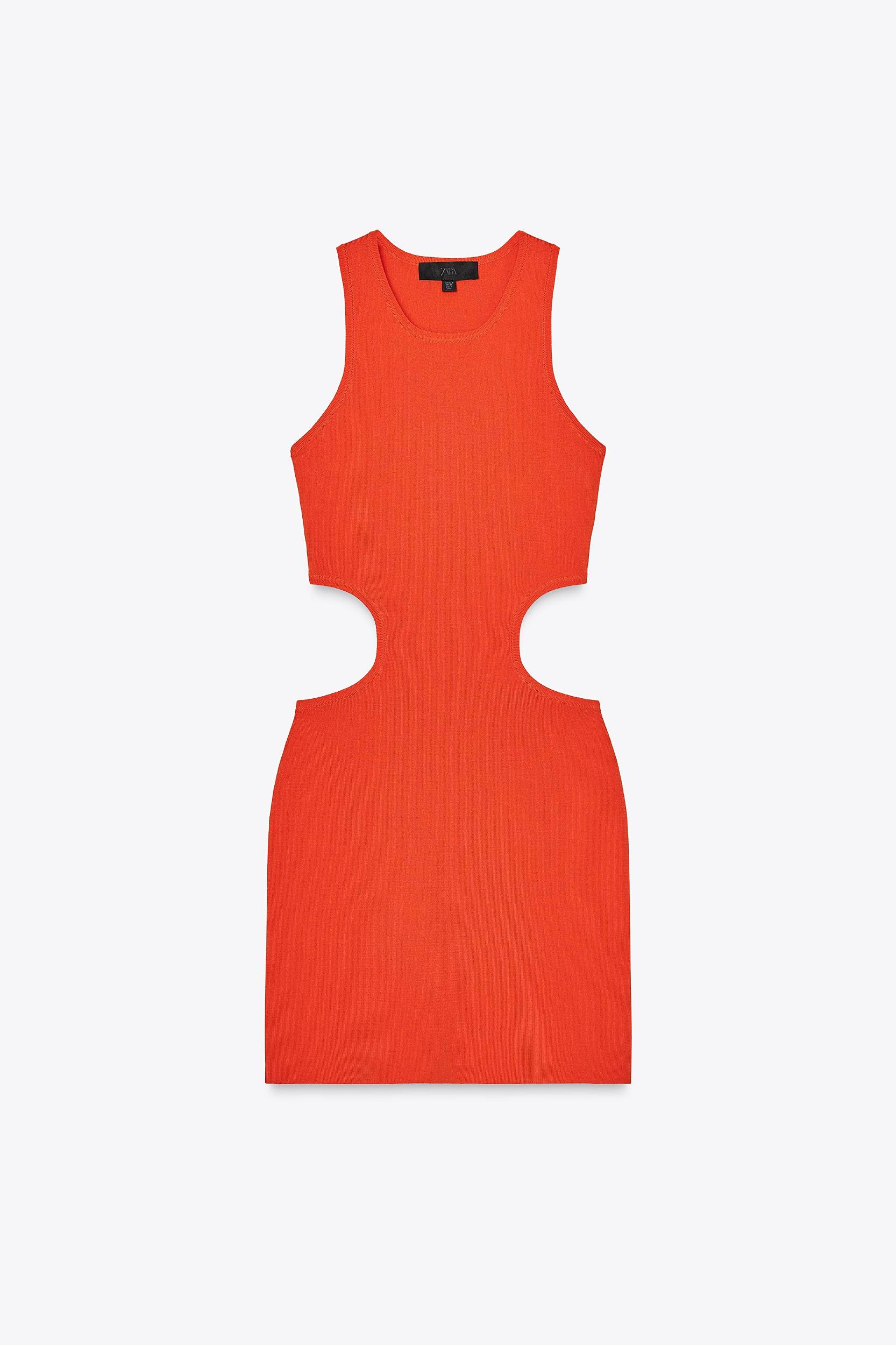 CUT OUT KNIT MINI DRESS Product Image