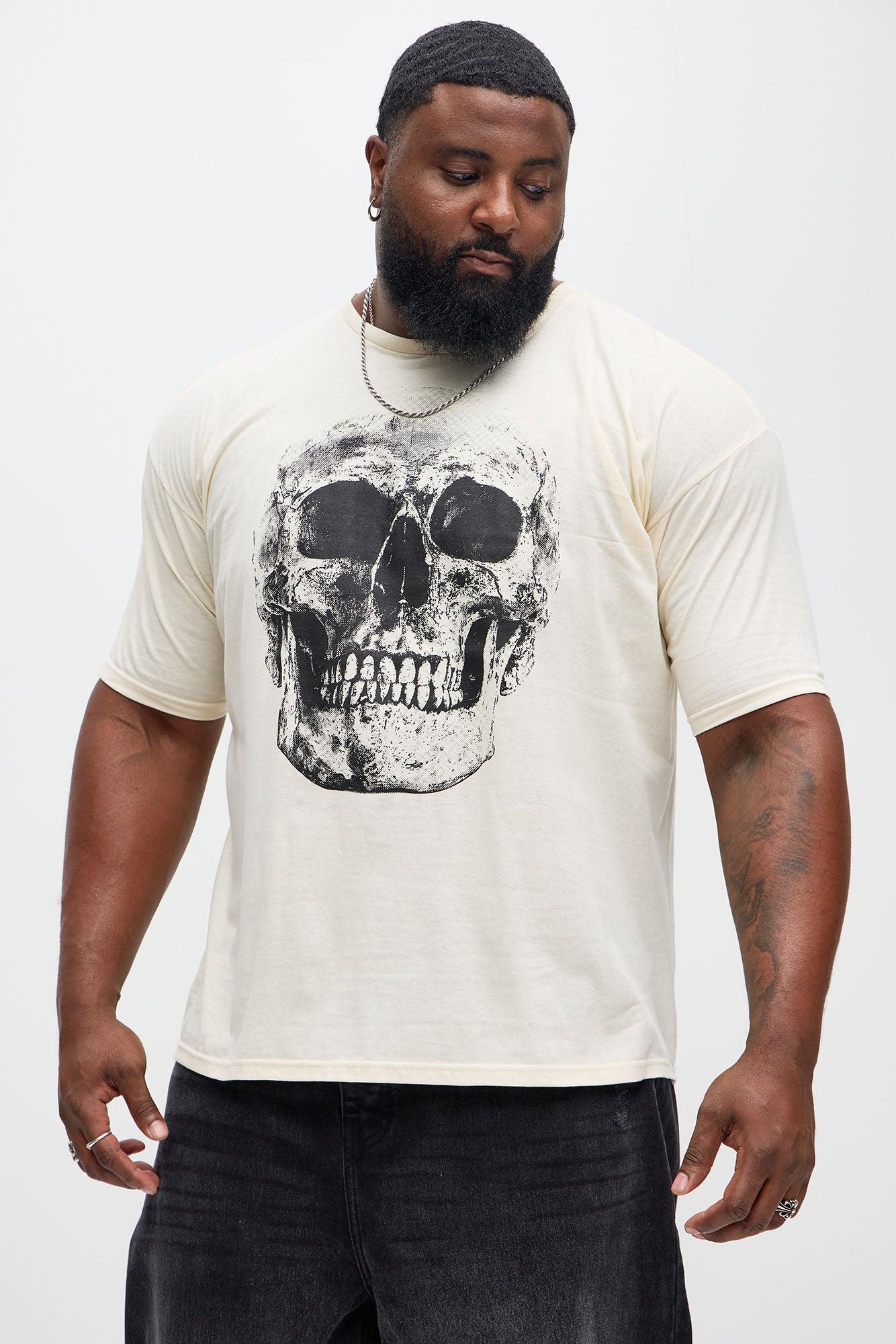 Skull Town Short Sleeve Tee - Cream Product Image
