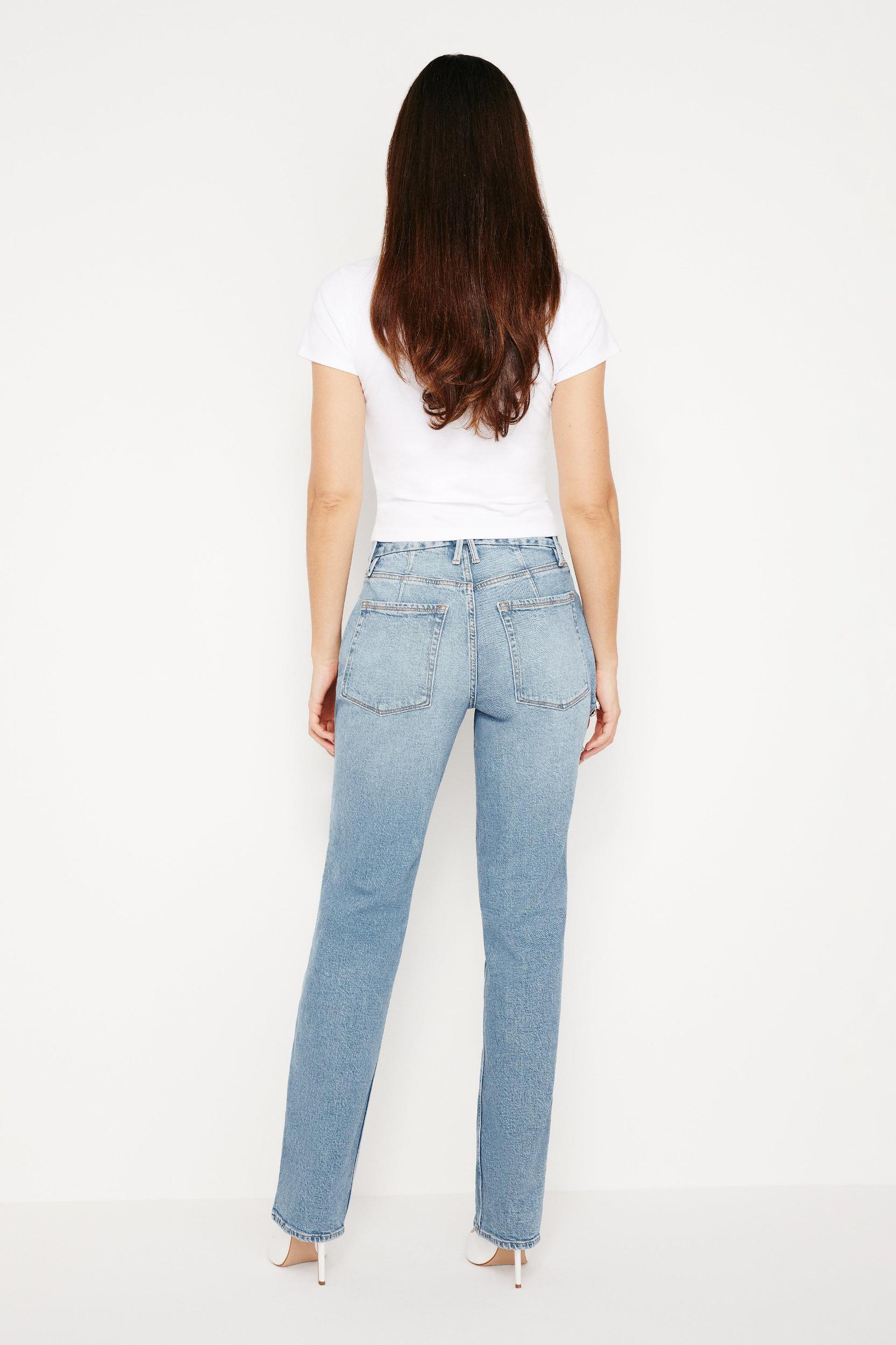 GOOD ICON STRAIGHT DIAMOND JEANS | INDIGO357 Product Image